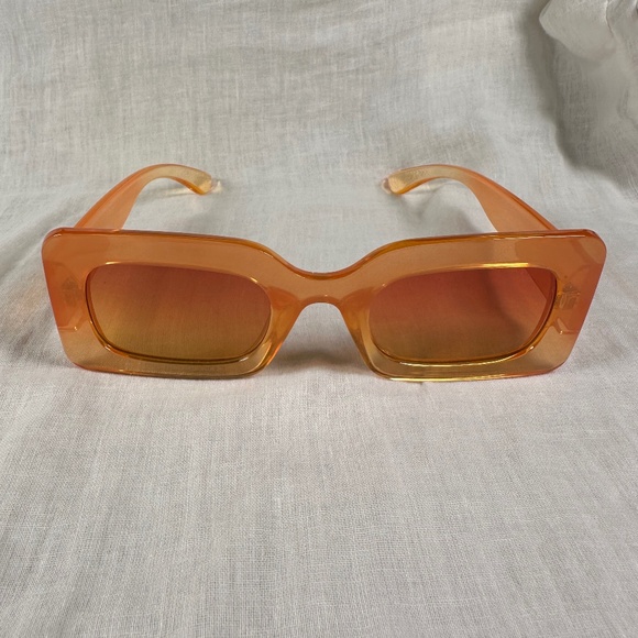 Sunglasses Orange Square - Picture 1 of 2